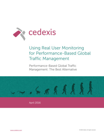 Using Real User Monitoring For Performance-Based Global .