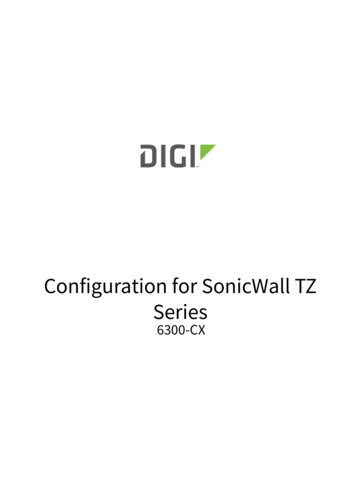 Configuration For SonicWall TZ Series