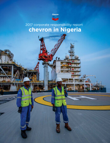 2017 Corporate Responsibility Report Chevron In Nigeria