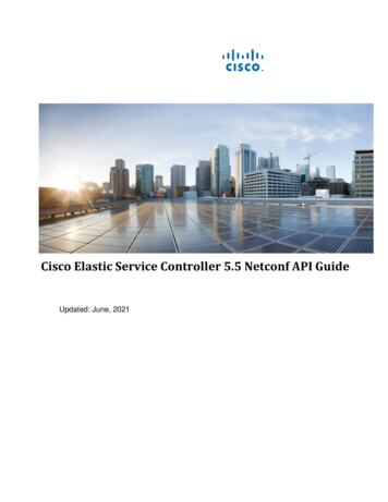 Cisco Elastic Service Controller 5.5 Netconf API Guide