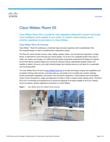 Cisco Webex Room 55 Data Sheet