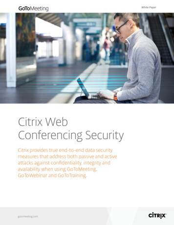 Citrix Web Conferencing Security - Insight