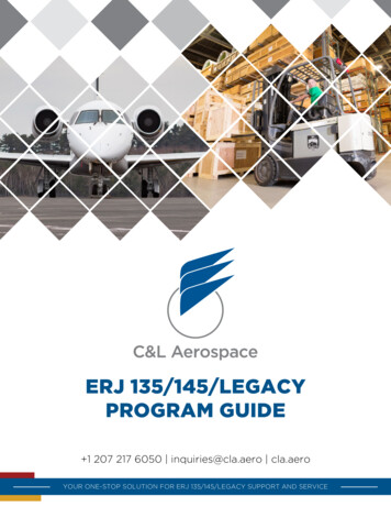 ERJ 135/145/LEGACY PROGRAM GUIDE