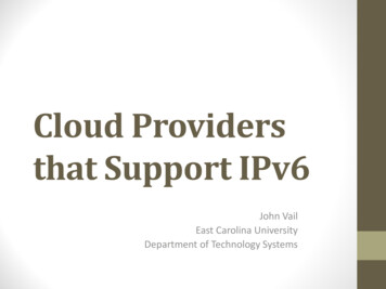 Cloud Providers That Support IPv6 - HPC