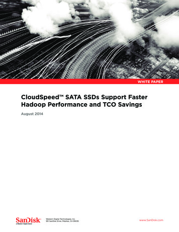 CloudSpeed SATA SSDs Support Faster Hadoop 