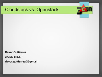 Cloudstack Vs. Openstack