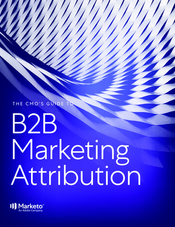 B2B Marketing Attribution - Engage.marketo 