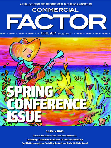 SPRING CONFERENCE ISSUE - Factoring