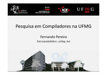 Pesquisa Em Compiladores Na UFMG