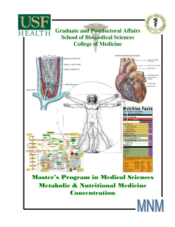Master’s Program In Medical Sciences Metabolic .