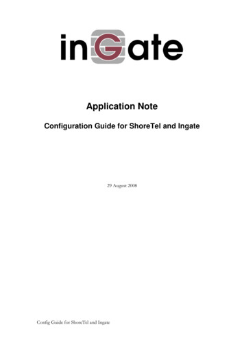 Application Note - Ingate Systems Enable SIP-based VoIP .