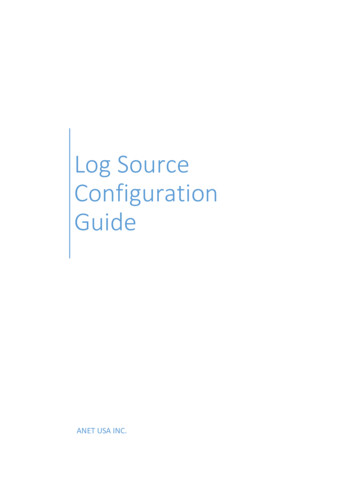 Log Source Configuration Guide - Anet Usa