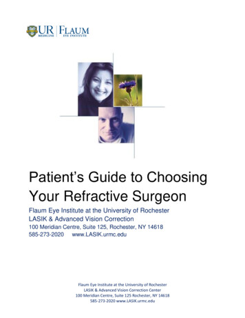 Patient’s Guide To Choosing Your Refractive Surgeon