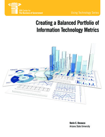 Creating A Balanced Portfolio Of Information Technology .