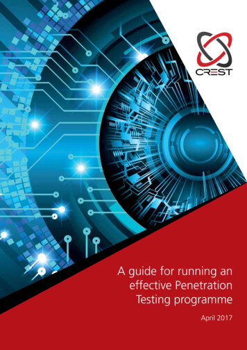 A Guide For Running An Effective Penetration Testing 