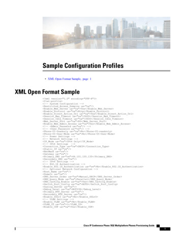 Sample Configuration Profiles - Cisco