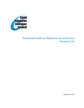 Practical Guide To Platform-as-a-Service - OMG