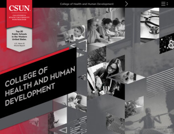 College Of Health And Human Development