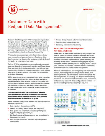 Customer Data With Redpoint Data Management