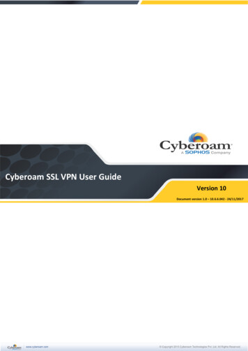 Cyberoam SSL VPN User Guide - ING Series