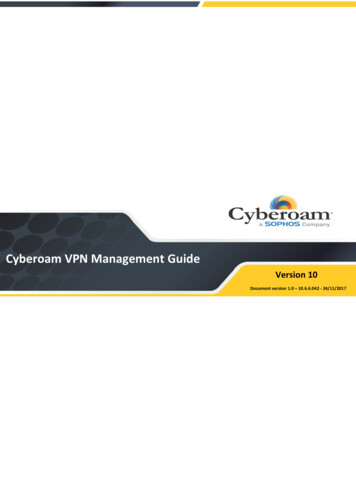 VPN Management Guide - Sophos Search