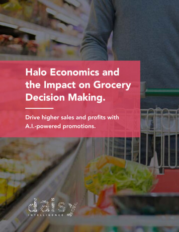 Halo Economics And The Impact On Grocery Decision Making.