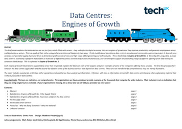 Data Centres: Engines Of Growth - Amazon Web Services