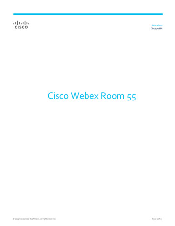Cisco Webex Room 55 Data Sheet - Cloud Managed