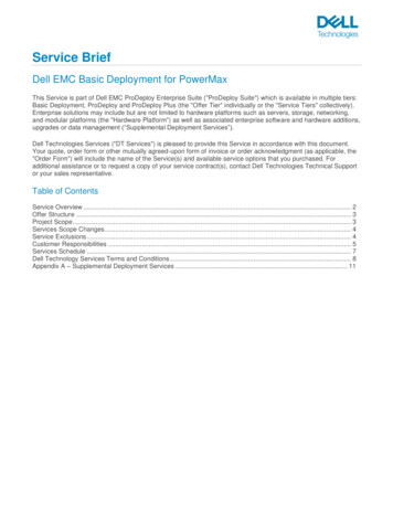 Dell EMC Basic Deployment For PowerMax