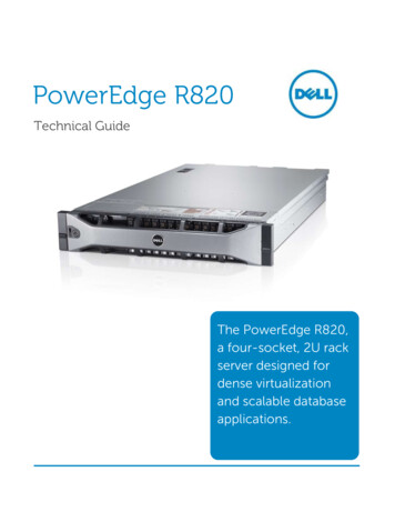 Dell PowerEdge R820 Technical Guide - PC Wholesale