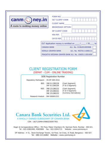 CANARA BANK CAN MONEY