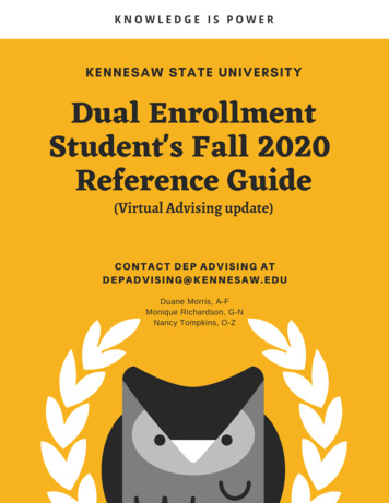 Reference Guide - Kennesaw State University