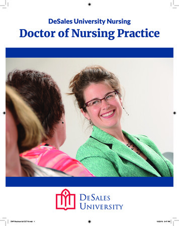 DeSales University Nursing Doctor Of Nursing Practice