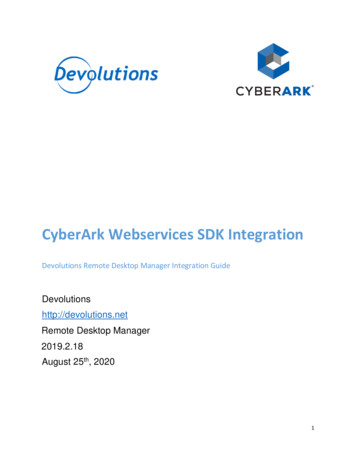 CyberArk Webservices SDK Integration