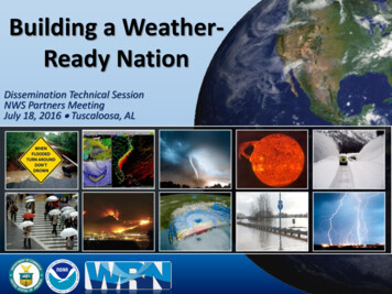 Building A Weather- Ready Nation