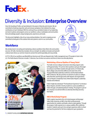 Diversity & Inclusion - FedEx Cares
