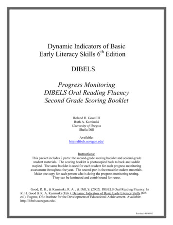 Progress Monitoring DIBELS Oral Reading Fluency Second .