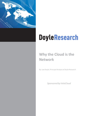 Why The Cloud Is The Network