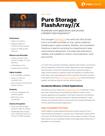 DATA SHEET Pure Storage FlashArray//X