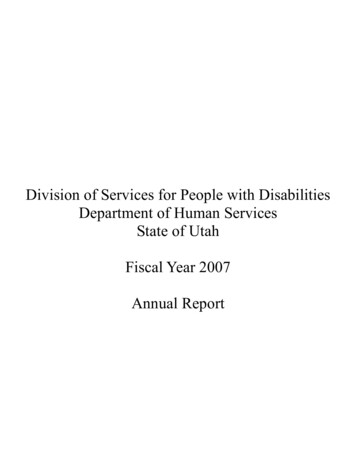 Division Of Services For People With Disabilities .