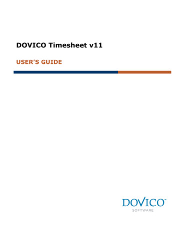 DOVICO Timesheet User's Guide