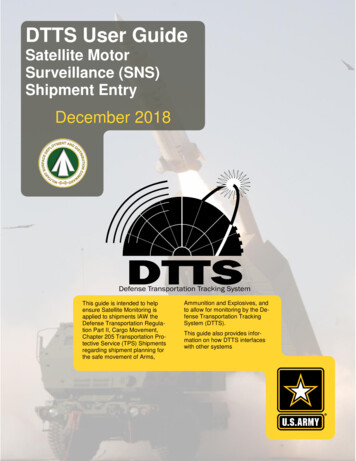 DTTS User Guide - United States Army