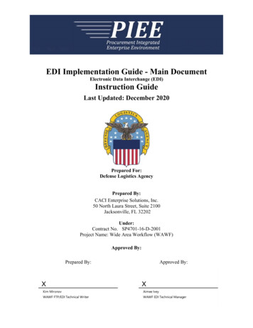 EDI Implementation Guide - Main Document