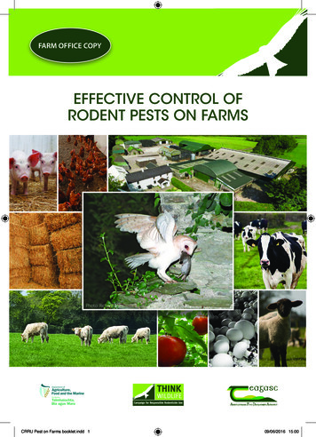 EFFECTIVE CONTROL OF RODENT PESTS ON FARMS
