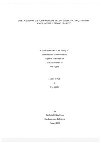 A Thesis Submitted To The Faculty Of San Francisco State .