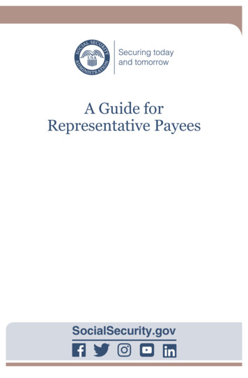 A Guide For Representative Payees - SSA