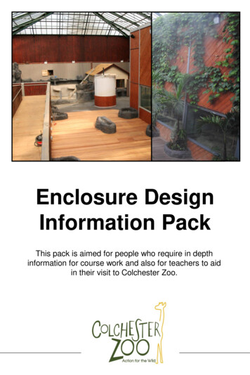 Enclosure Design Information Pack - Colchester Zoo