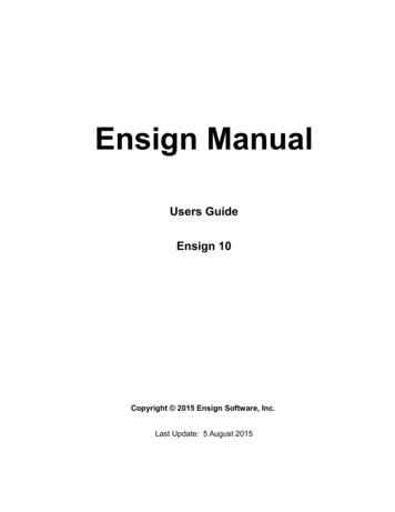 Ensign 10 Users Guide - Trendsignal