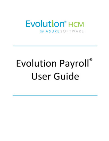 Evolution Payroll User Guide