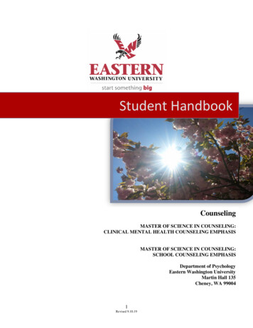 Student Handbook - Eastern Washington University